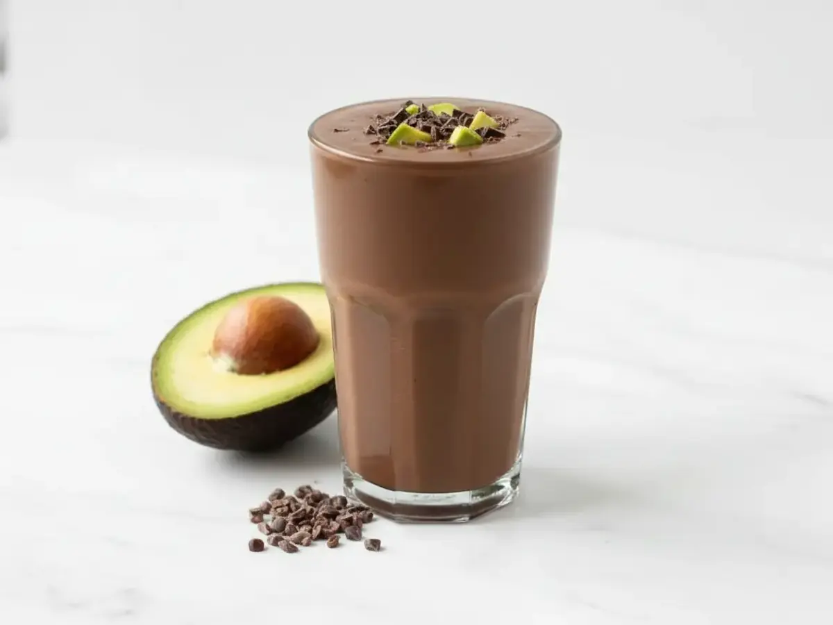 Chocolate Avocado Protein Smoothie