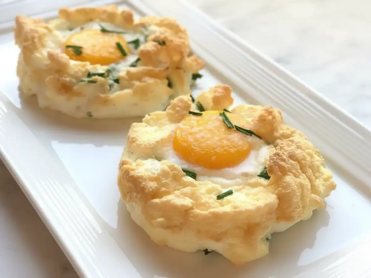 Cloud Eggs with Chives
