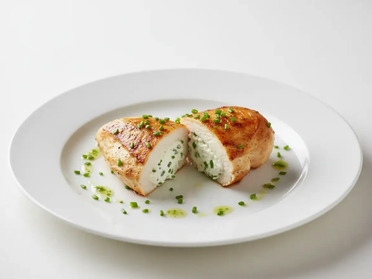 Cottage Cheese & Chive Stuffed Chicken