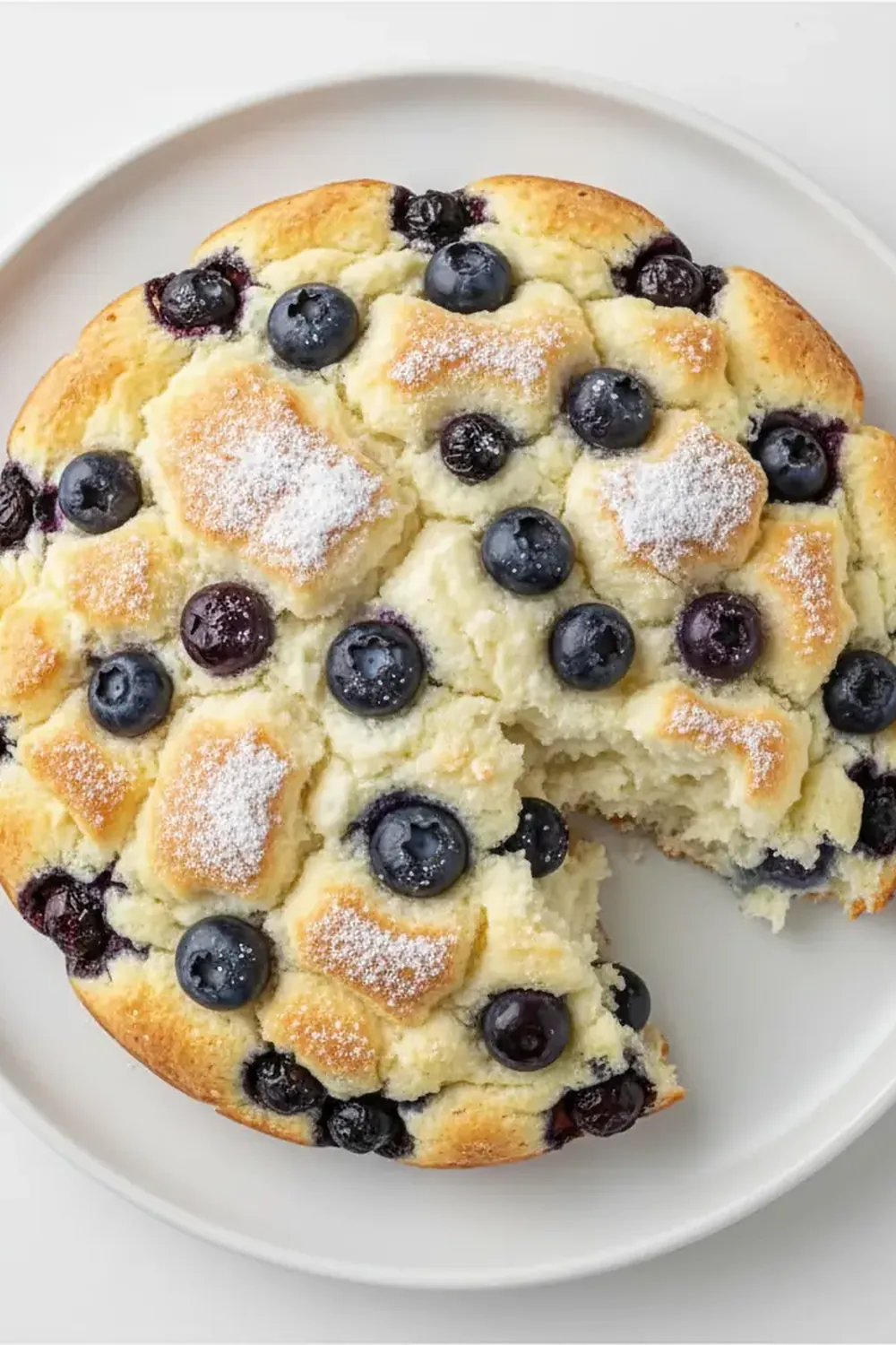 cottage cheese blueberry cloud bread with high protein low calories