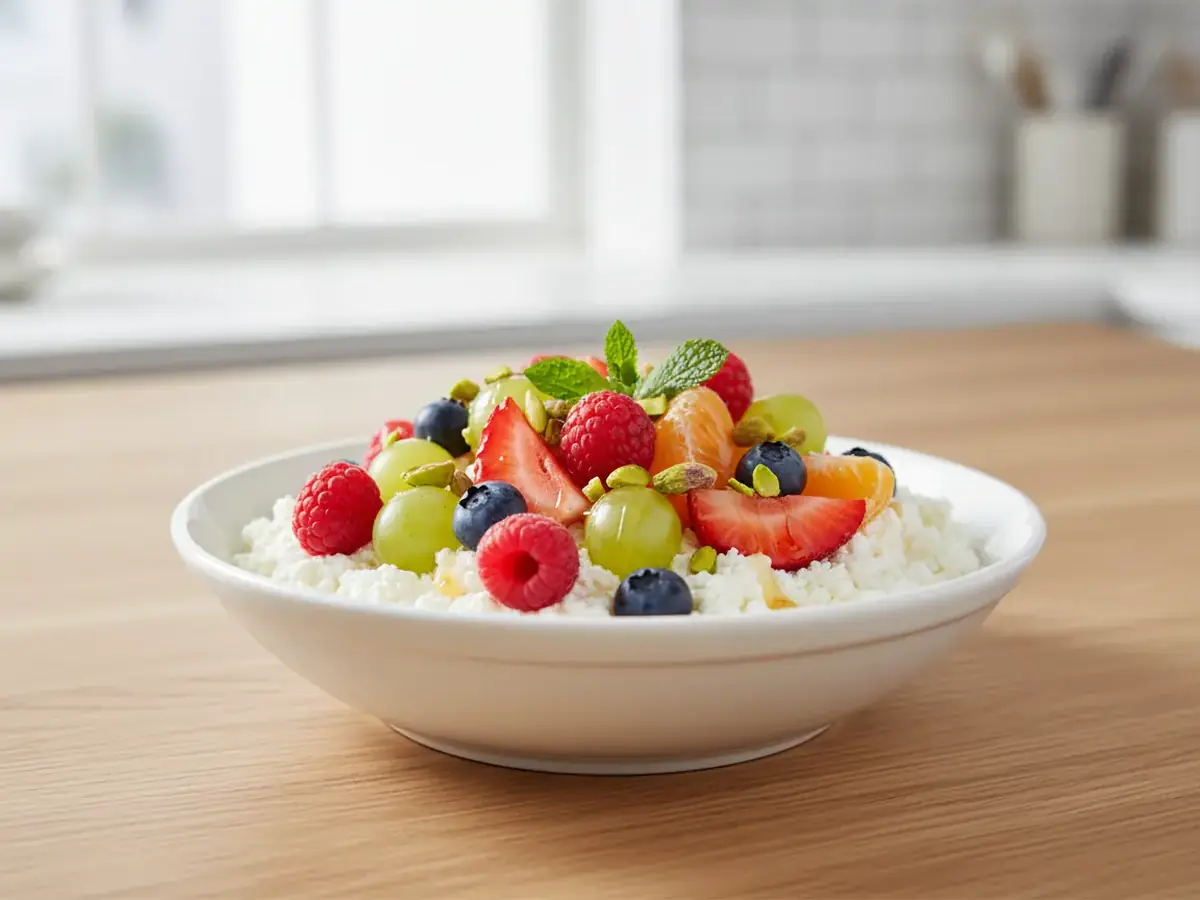 Creamy Cottage Cheese & Fruit