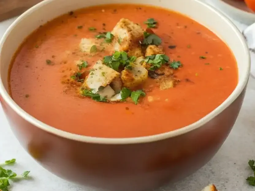 Creamy Tomato & Chickpea Soup