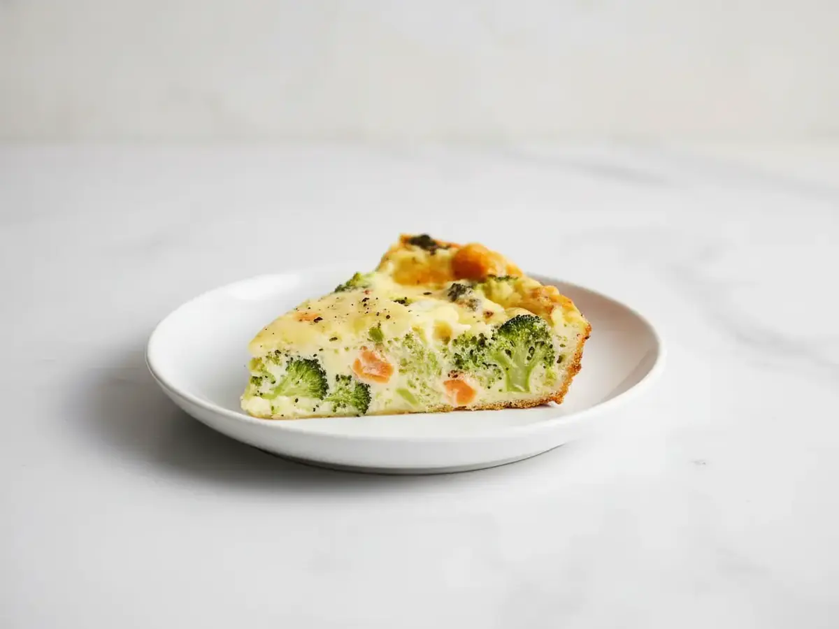 Crustless Broccoli and Cheddar Quiche