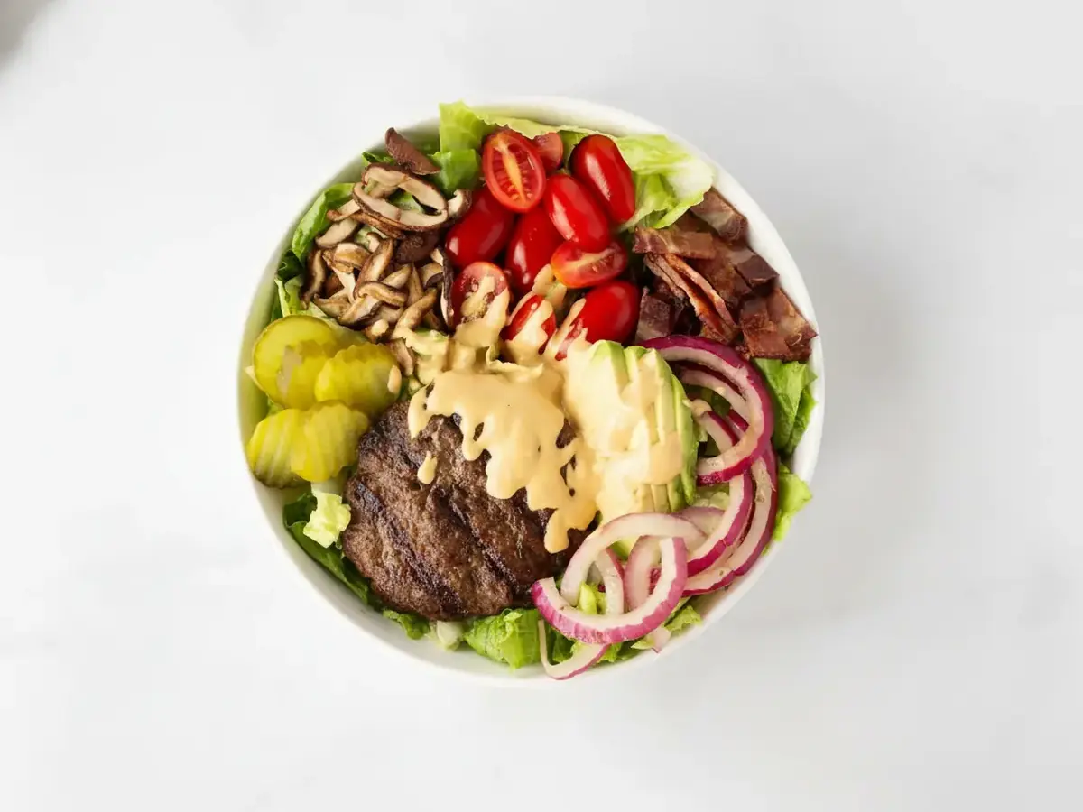 Deconstructed Burger Bowls