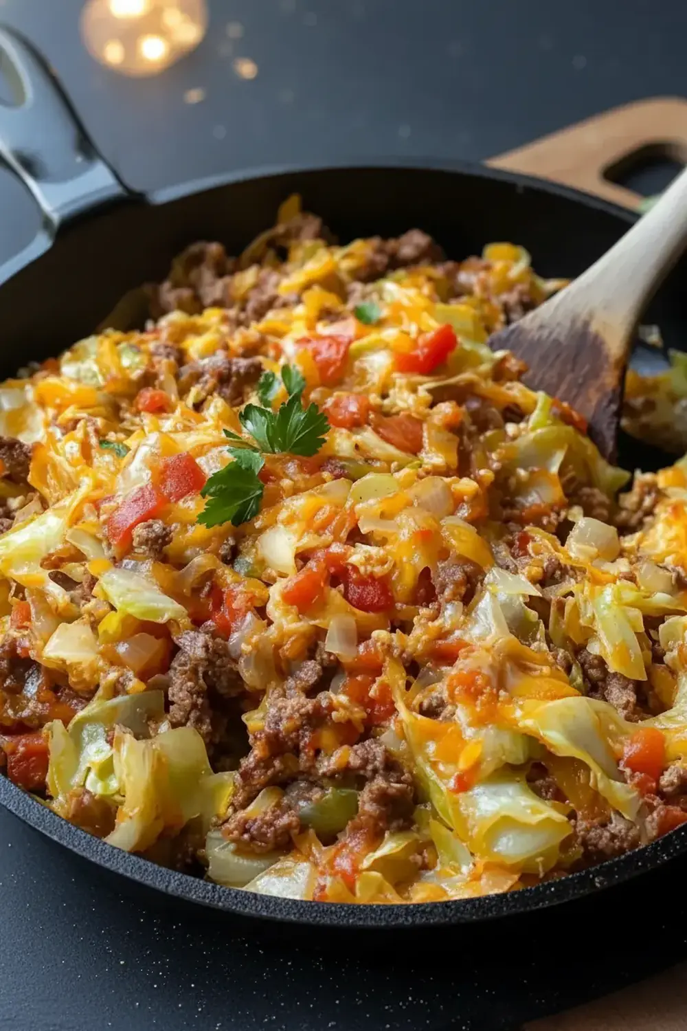 Deconstructed Cabbage Roll Skillet