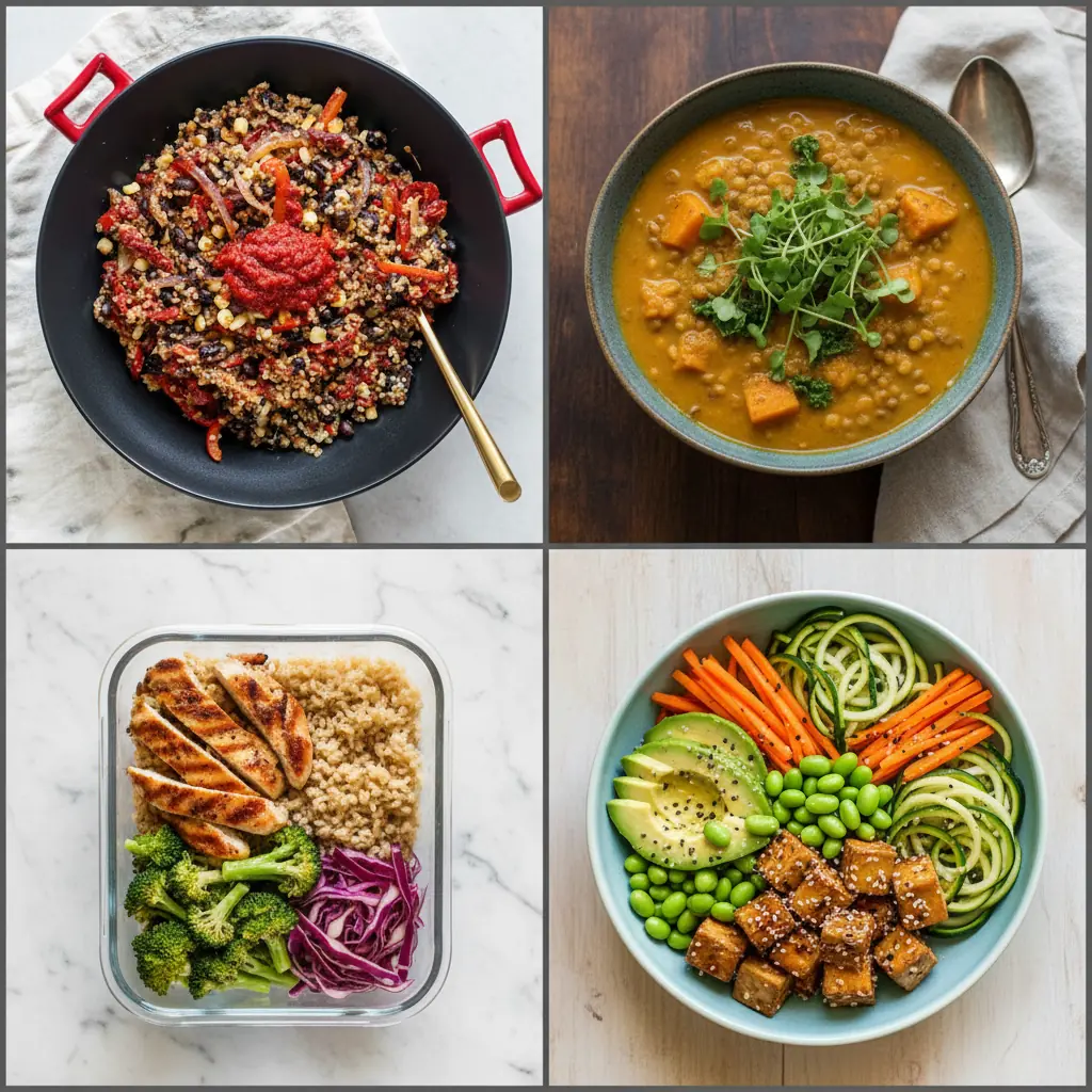 Easy High Protein Freezer Friendly Bowls