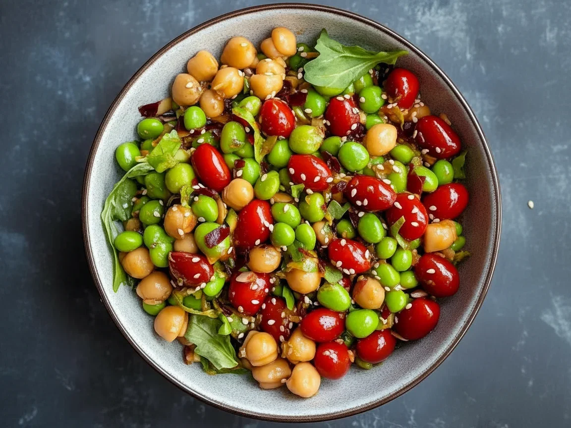 Edamame & Chickpea Edamame & Chickpea Salad
