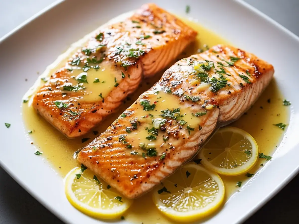 Garlic Butter Salmon with Green Beans
