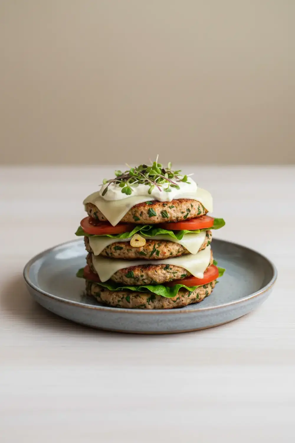 Garlic Herb Turkey Burgers (Bunless)