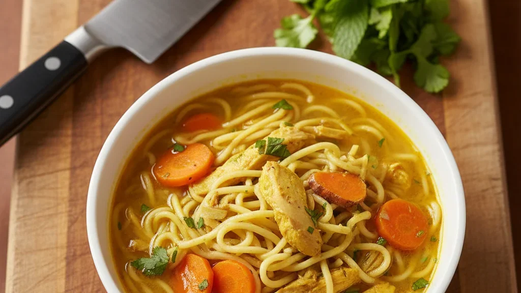 Ginger & Turmeric Chicken Noodle Soup