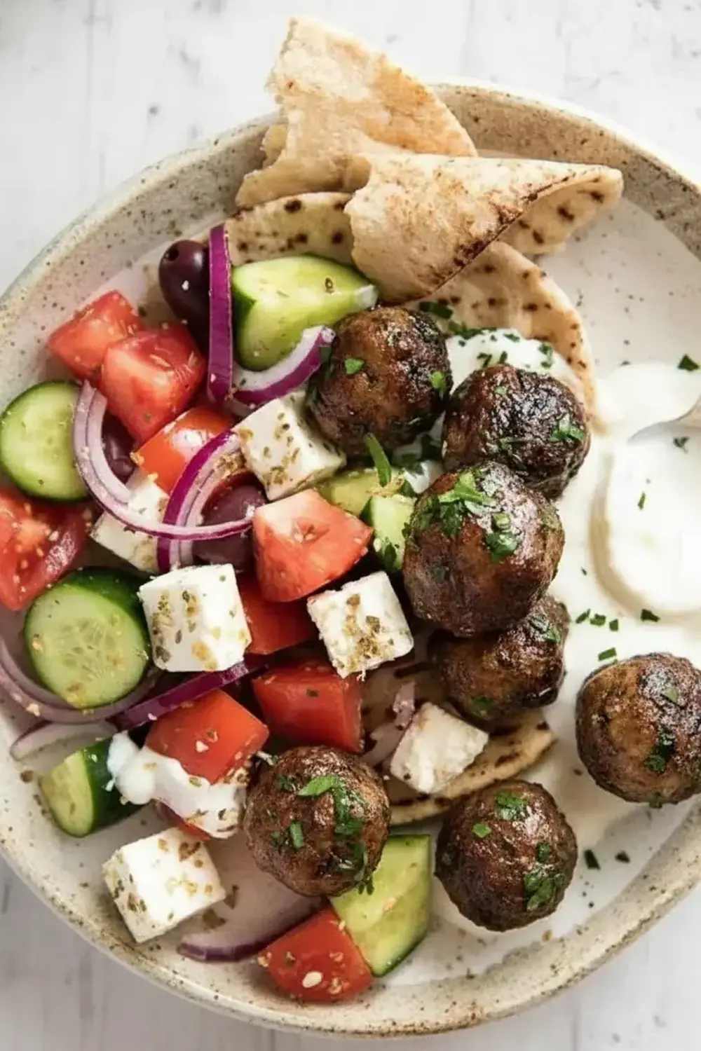 Greek-Style Beef Meatballs