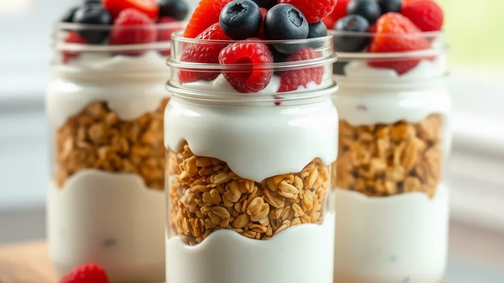 Greek Yoghurt Parfait Jars
