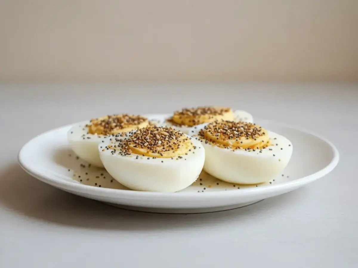 Hard-Boiled Eggs with Everything Seasoning