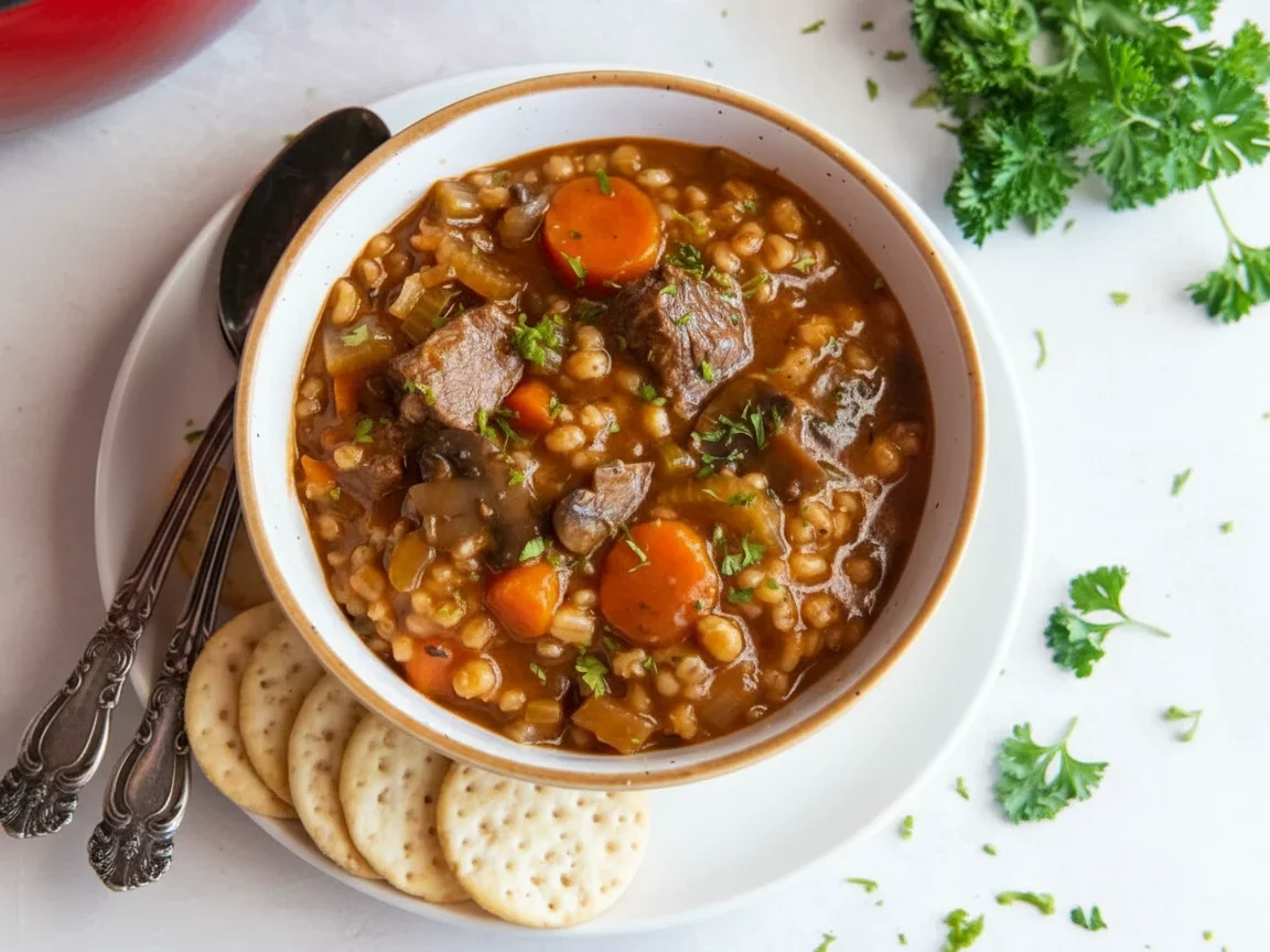 Hearty Beef & Barley Soup