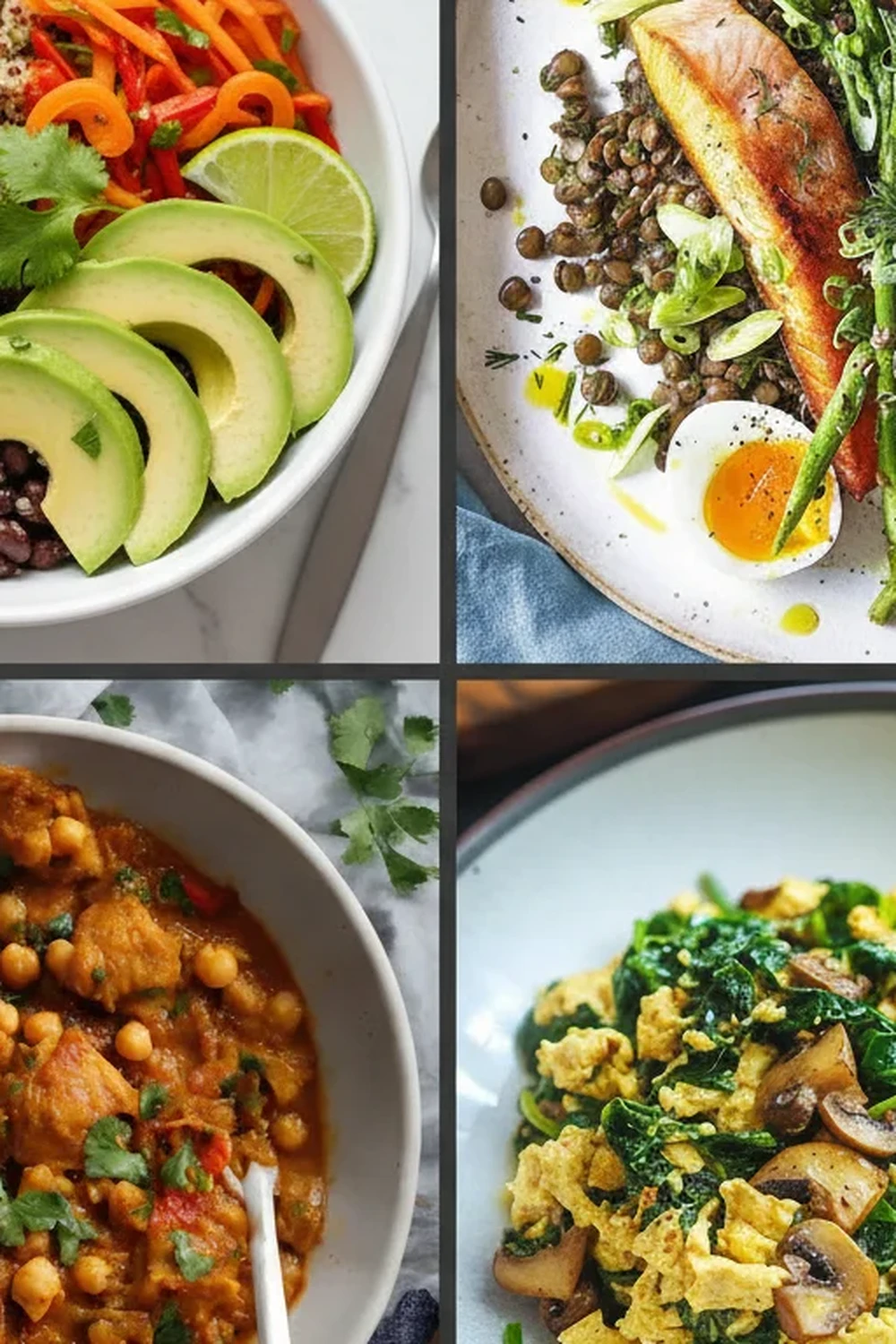 High Protein High Fiber Meals for healthy weight loss