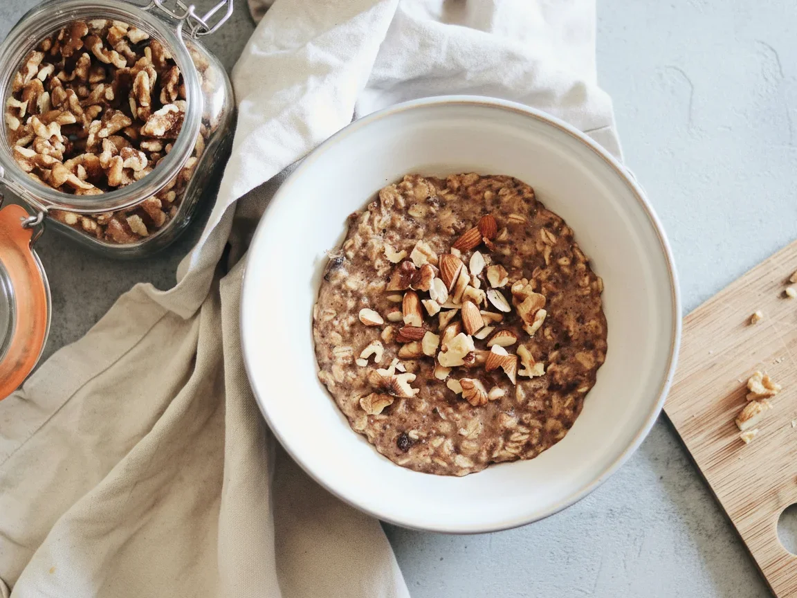 High-Protein Porridge with Nuts and Seeds