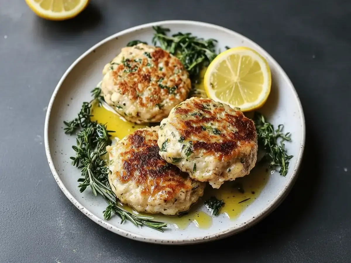 Lemon and Dill Chicken Patties