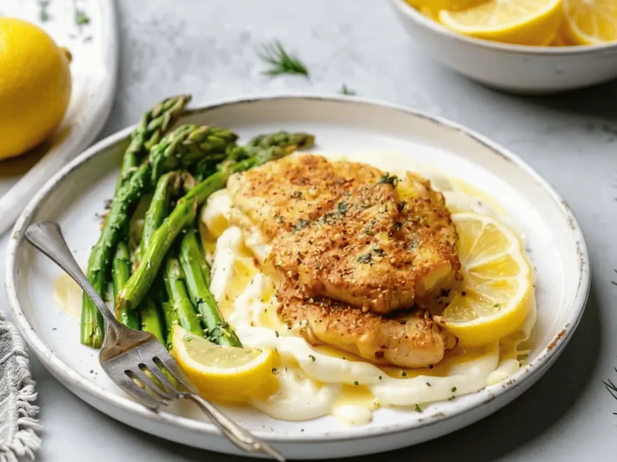 Lemon Herb Chicken with Roasted Asparagus