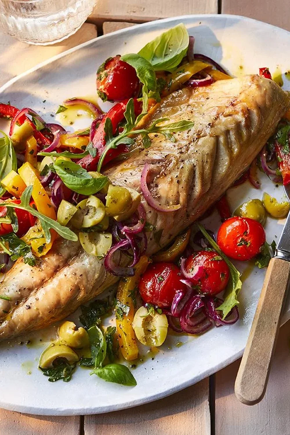 Mackerel Fillets with Roasted Cherry Tomatoes
