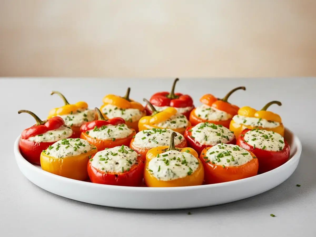Mini Bell Peppers Stuffed with Boursin