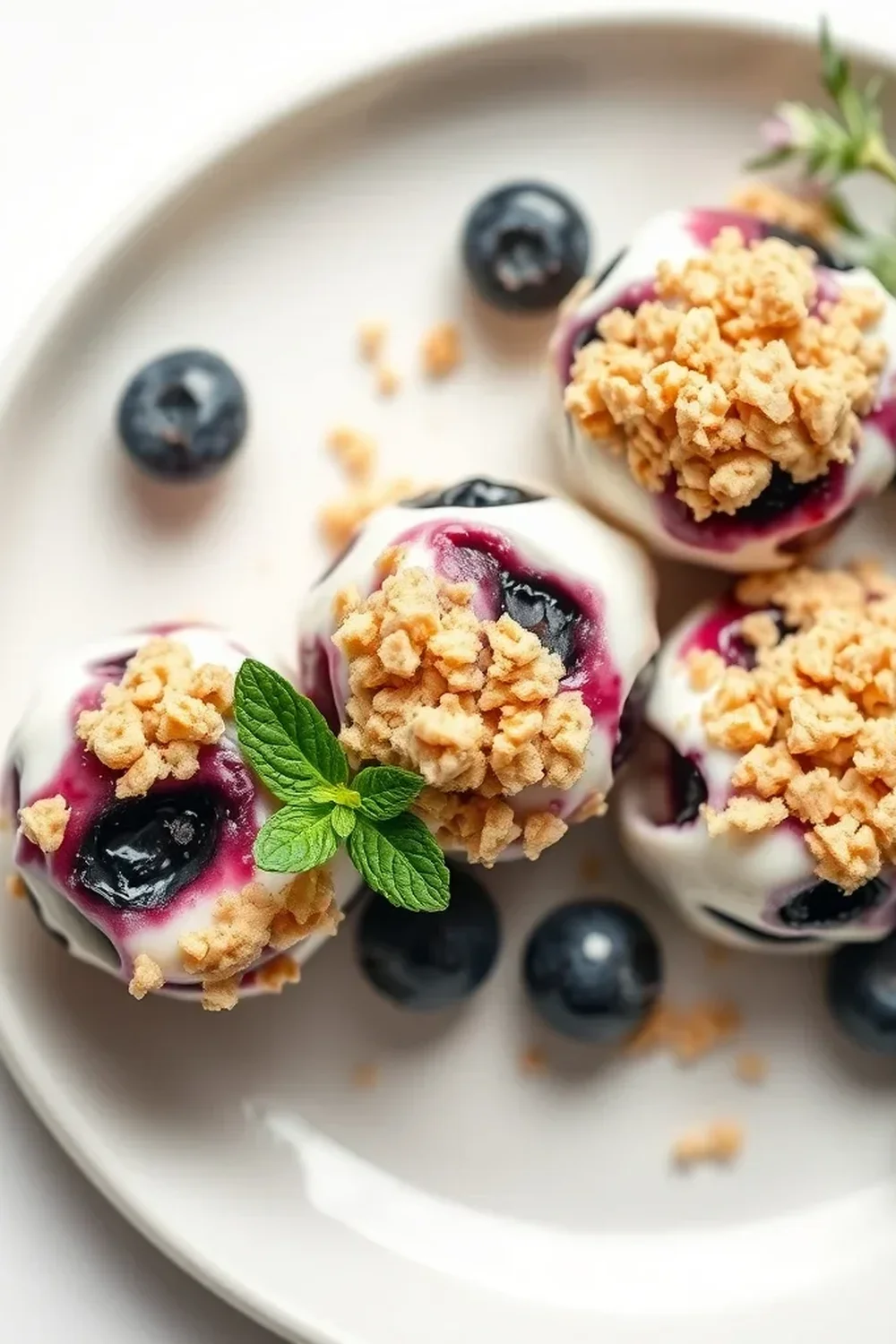 Oatmeal Crumble Yogurt Bites