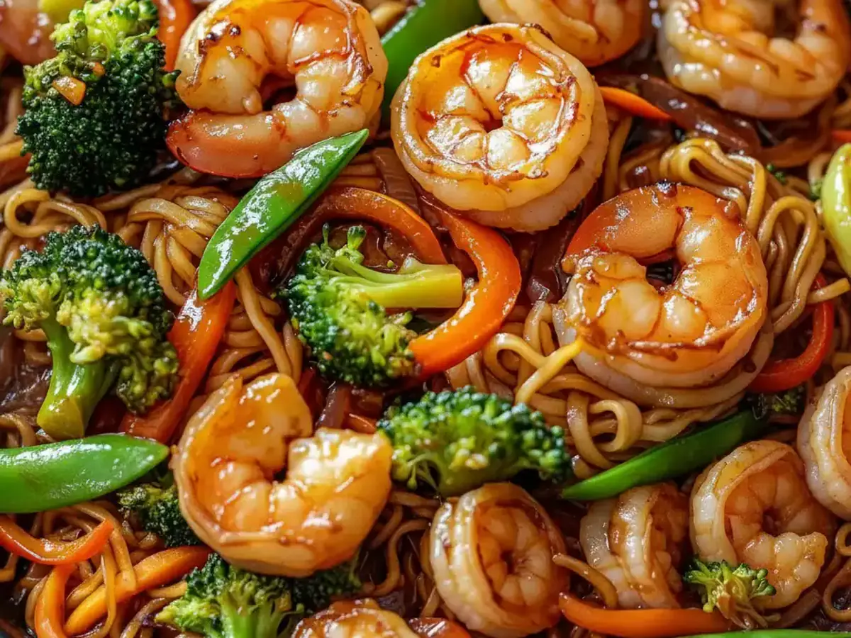 Prawn and Courgette Noodle Stir-Fry