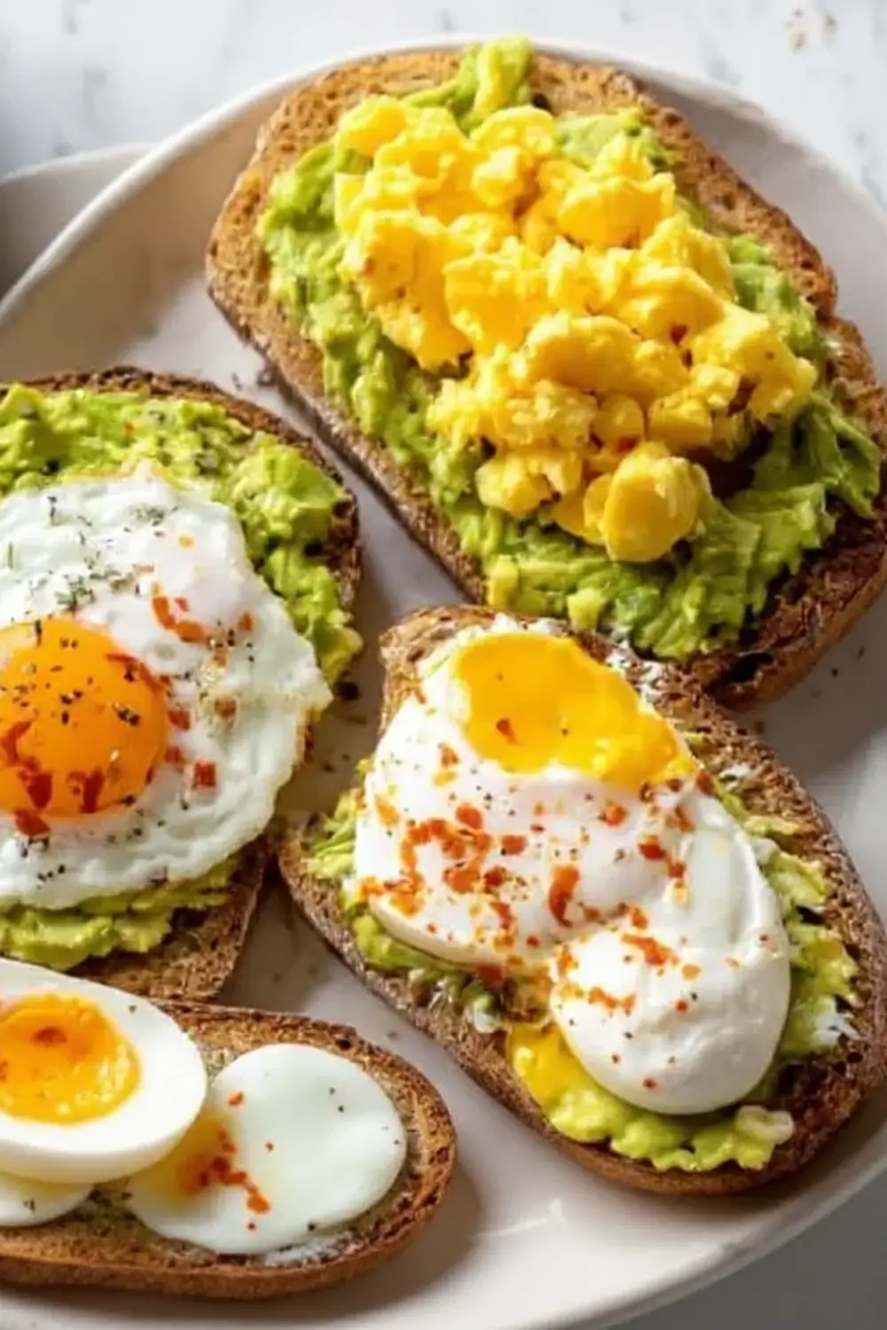 Savoury Pesto Egg & Tomato Toast