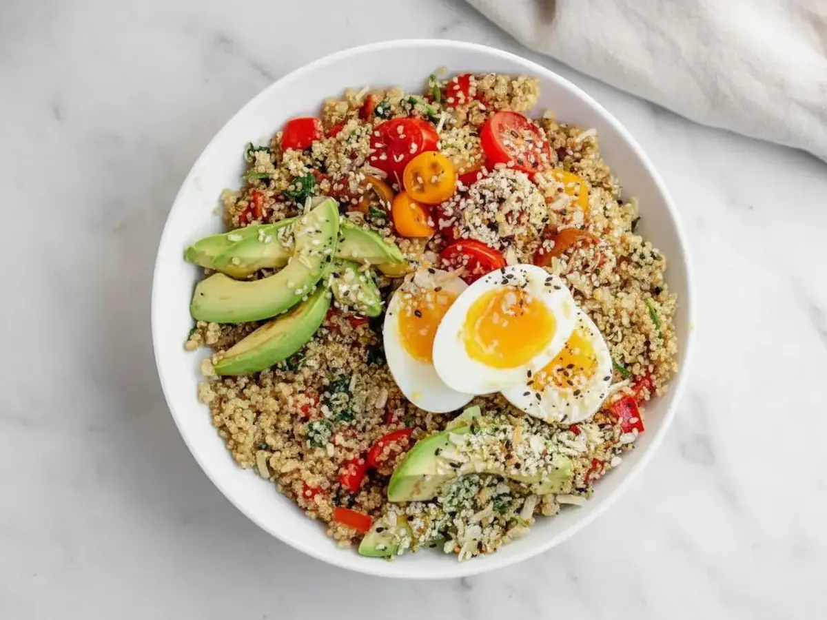 Savoury Quinoa Breakfast Bowl