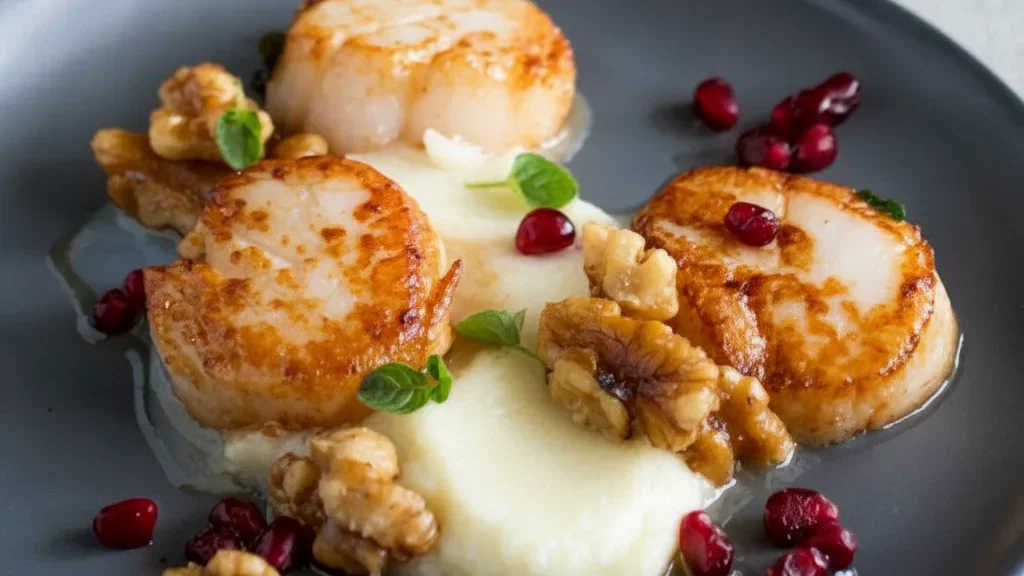Seared Scallops with Cauliflower Purée