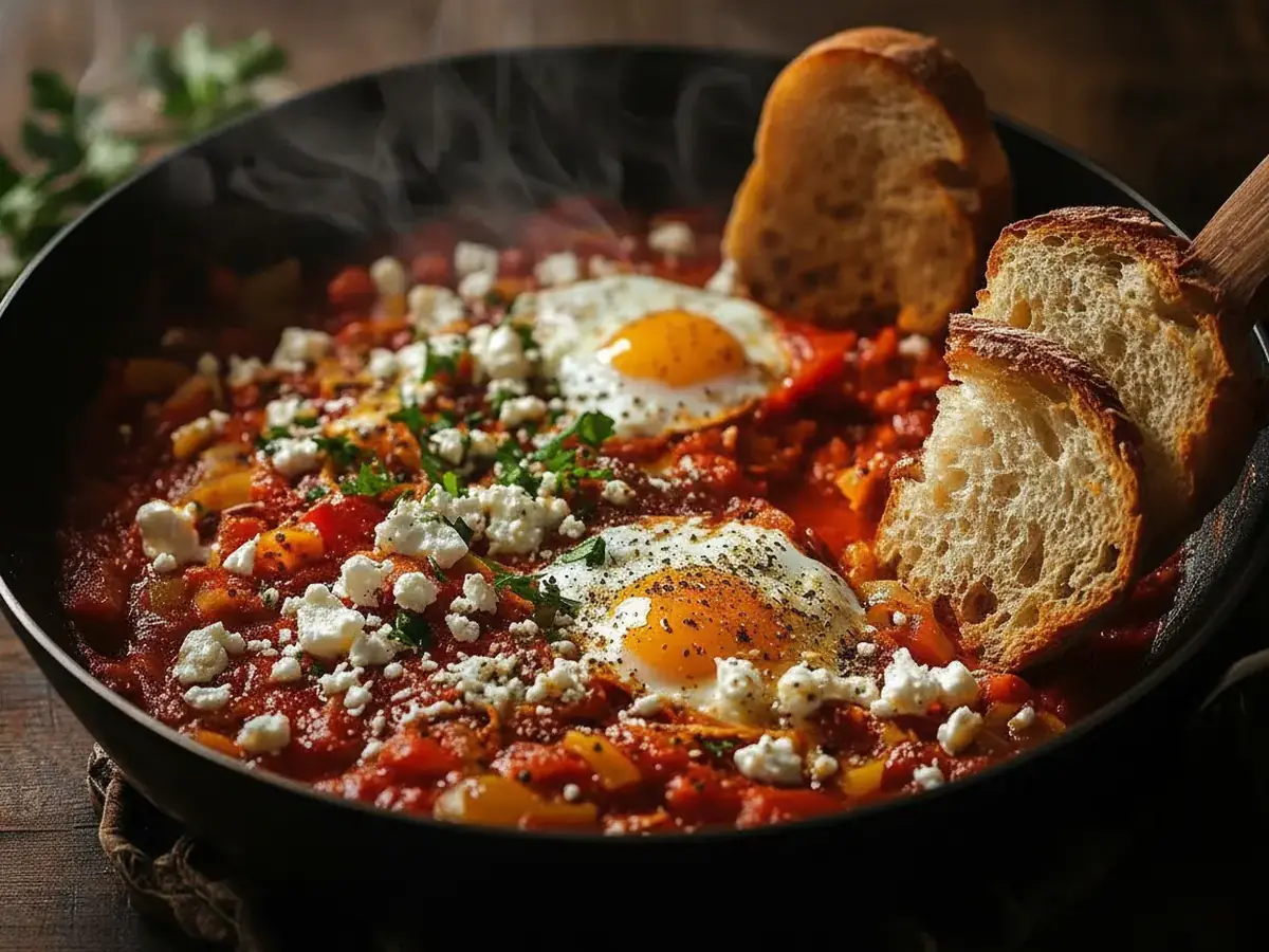 Shakshuka (Eggs in Spicy Tomato Sauce)