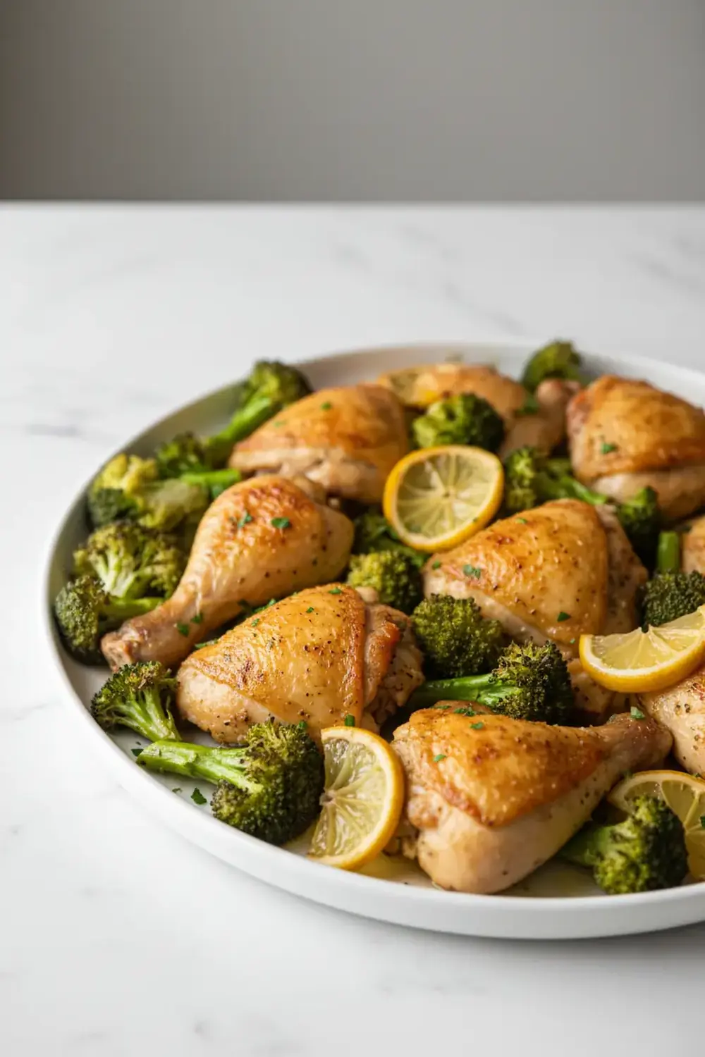 Sheet Pan Lemon Chicken and Broccoli