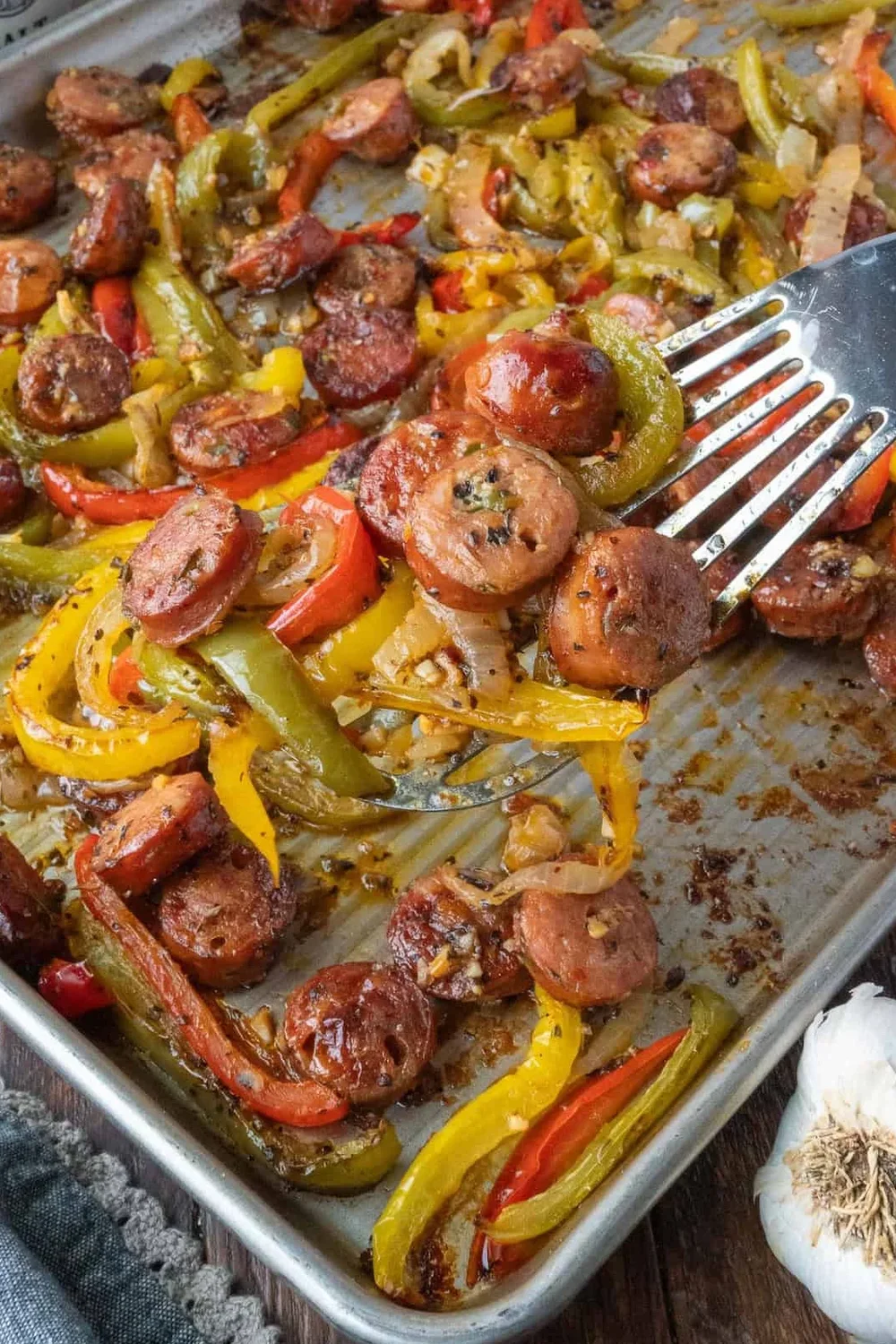 Sheet Pan Sausage & Peppers