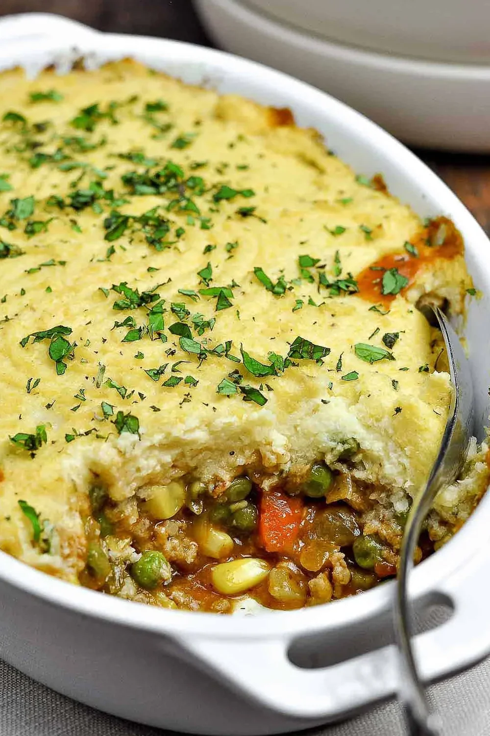 Shepherd's Pie with Cauliflower Mash Topping