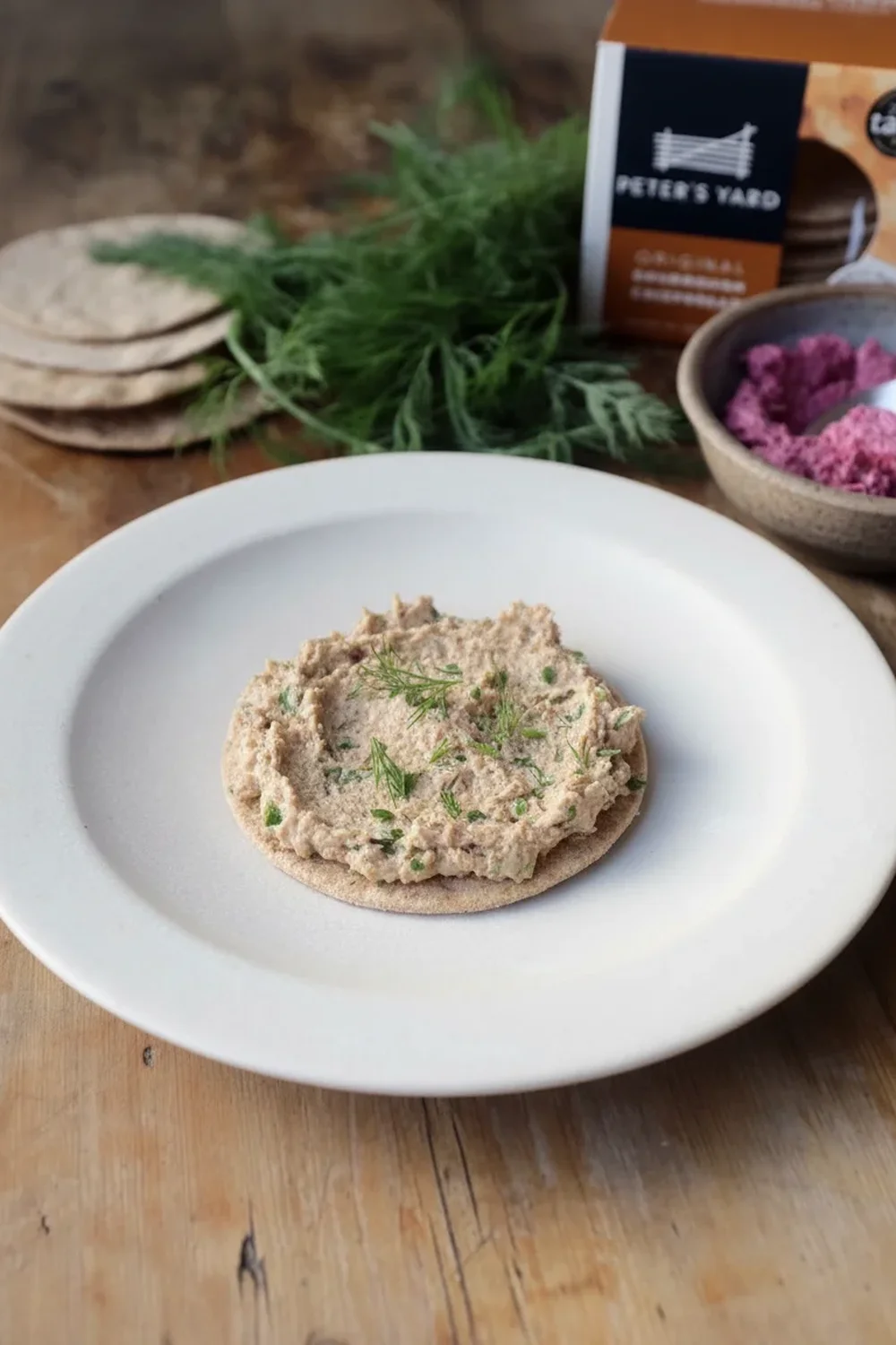Smoked Mackerel Paté on Crispbreads