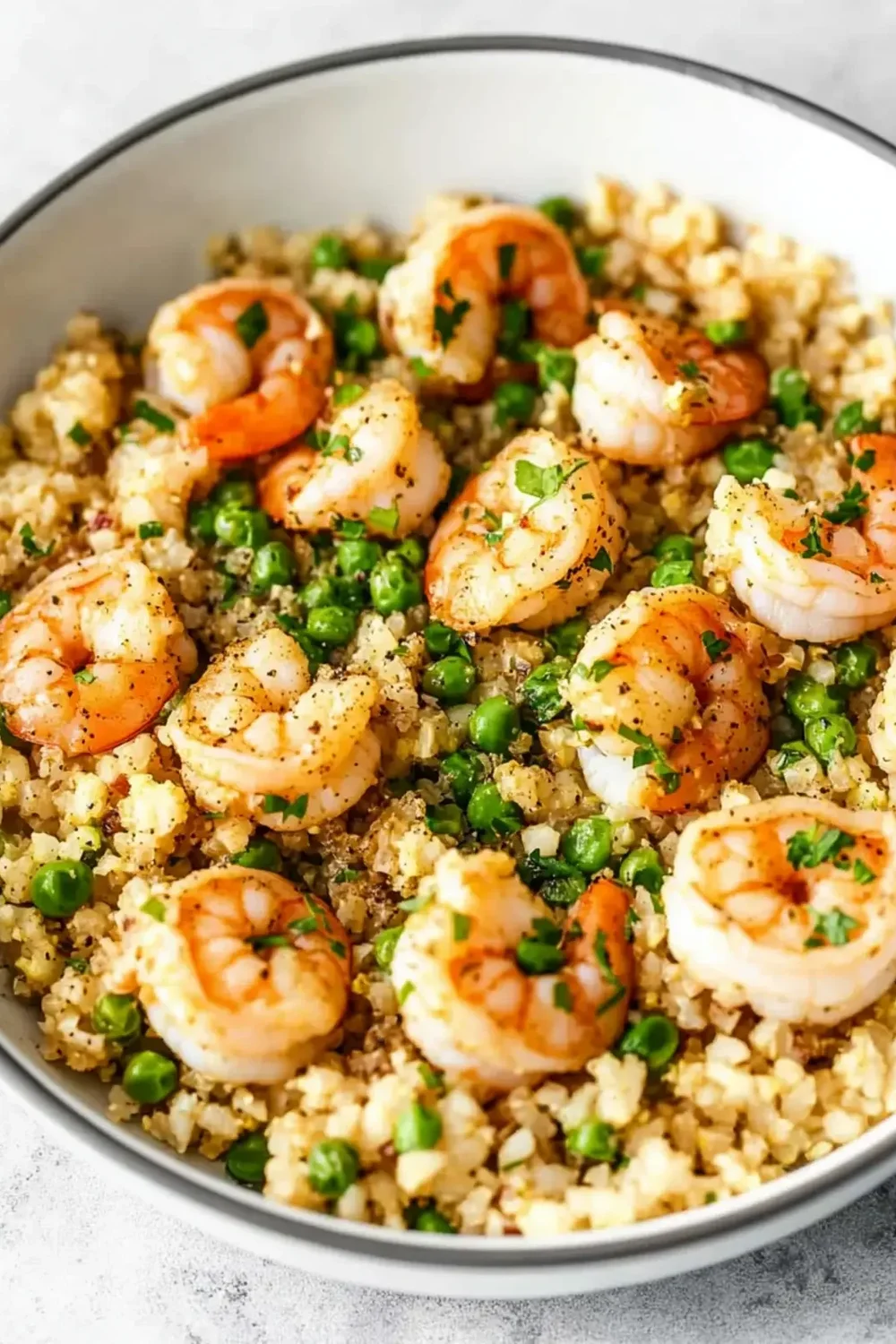 Speedy Prawn & Cauliflower Rice Pilaf