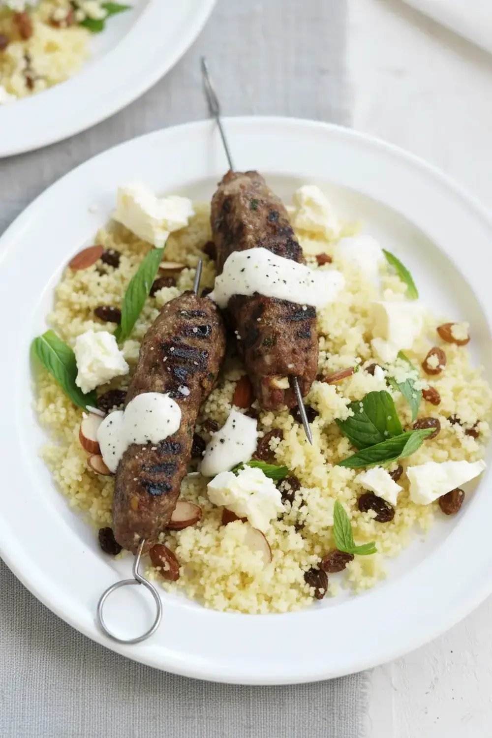 Spiced Lamb Koftas with Couscous Salad