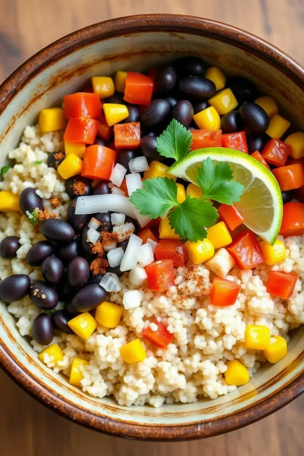 Spicy Black Bean & Quinoa Bowl