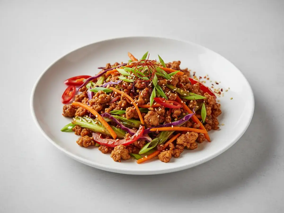 Spicy Turkey Mince & Cabbage Stir-fry