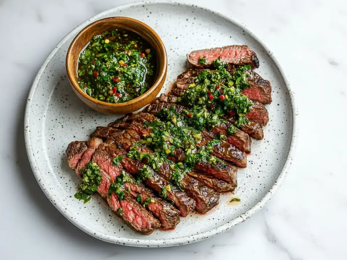 Steak with Chimichurri Sauce