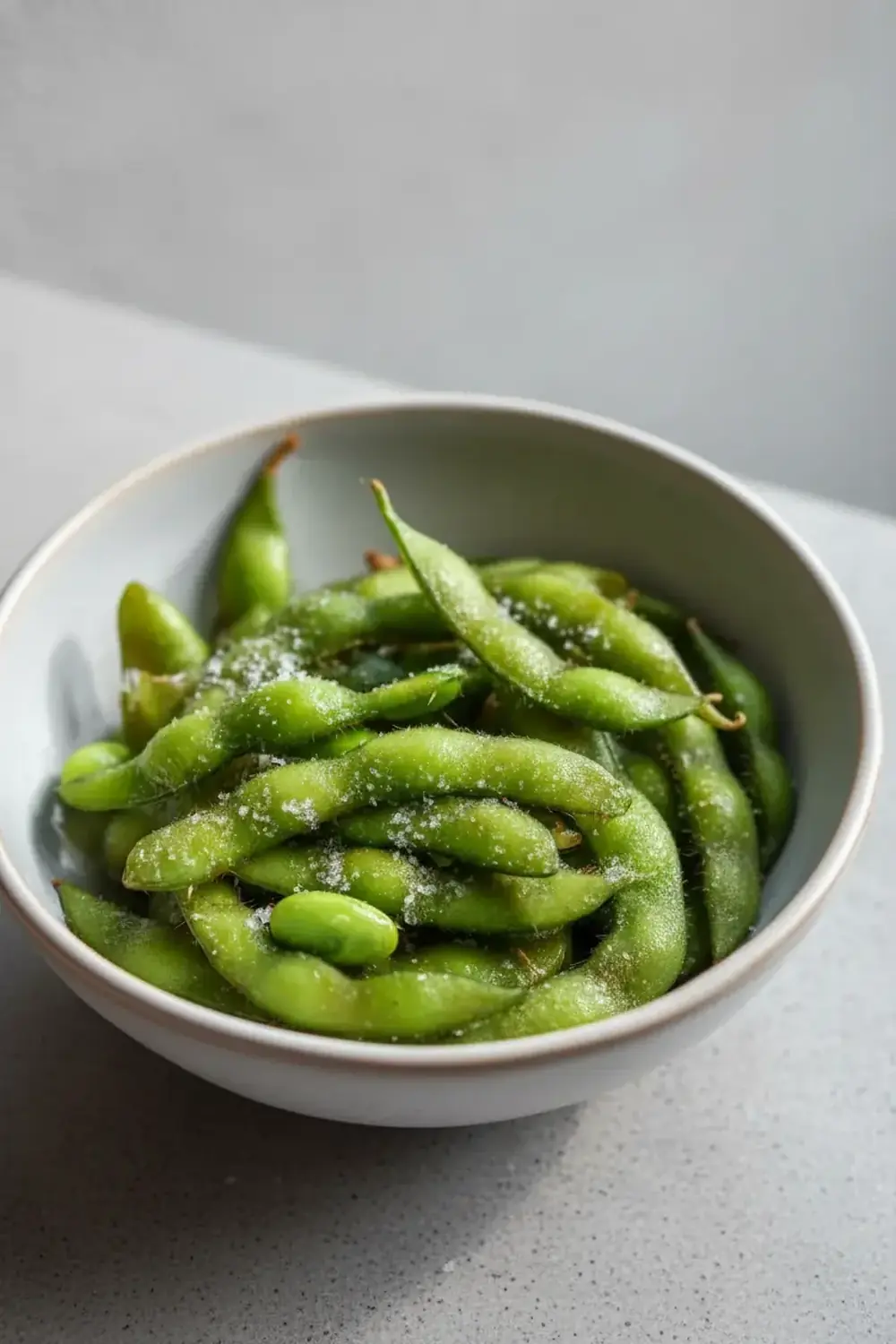Steamed Edamame with Sea Salt