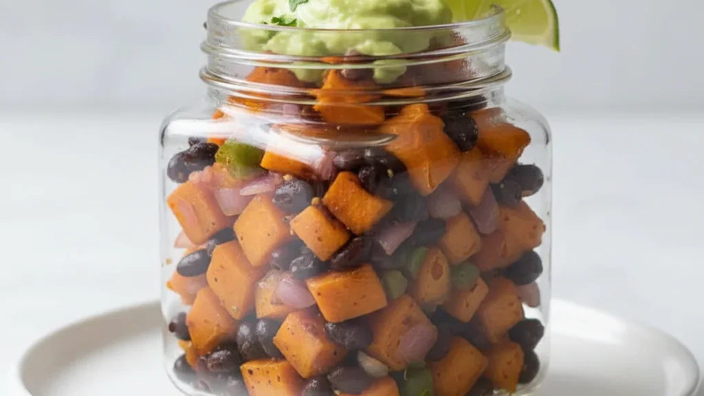Sweet Potato & Black Bean Hash Jars