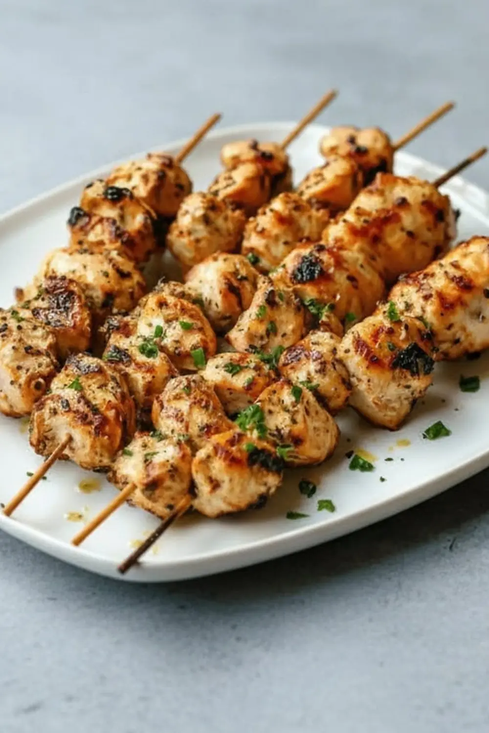 Tandoori Chicken Skewers with Mint Raita