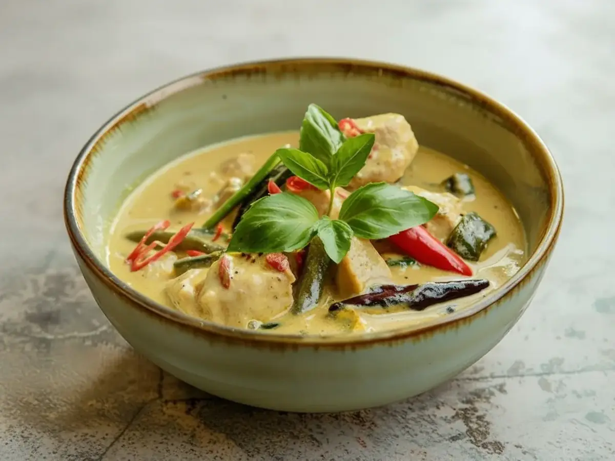 Thai Green Curry with Chicken and Aubergine
