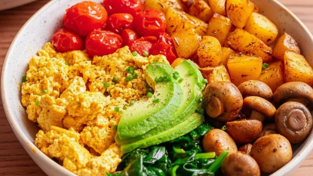 Tofu Scramble Meal Prep Bowls