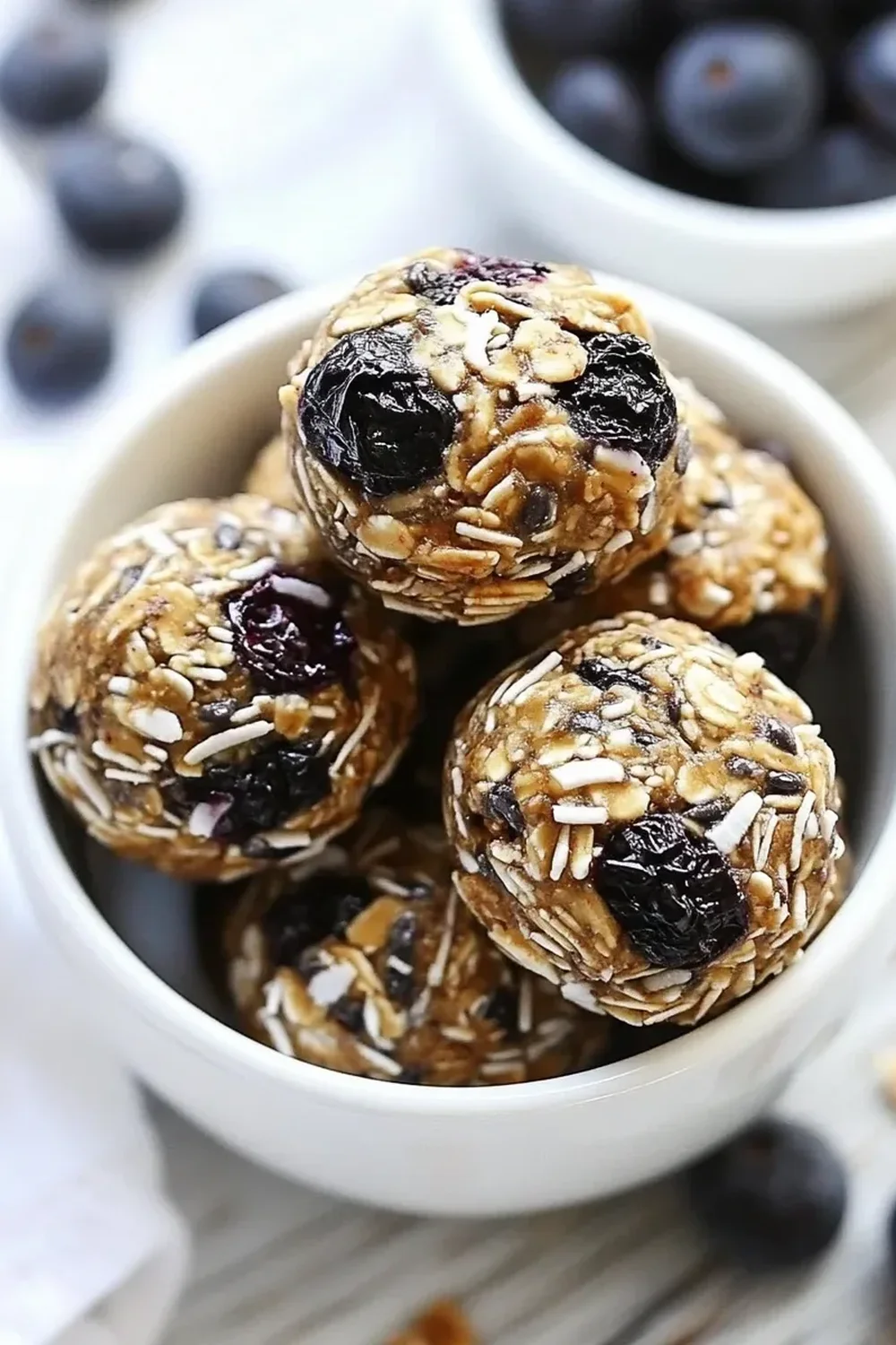 Tropical Coconut Blueberry Bites