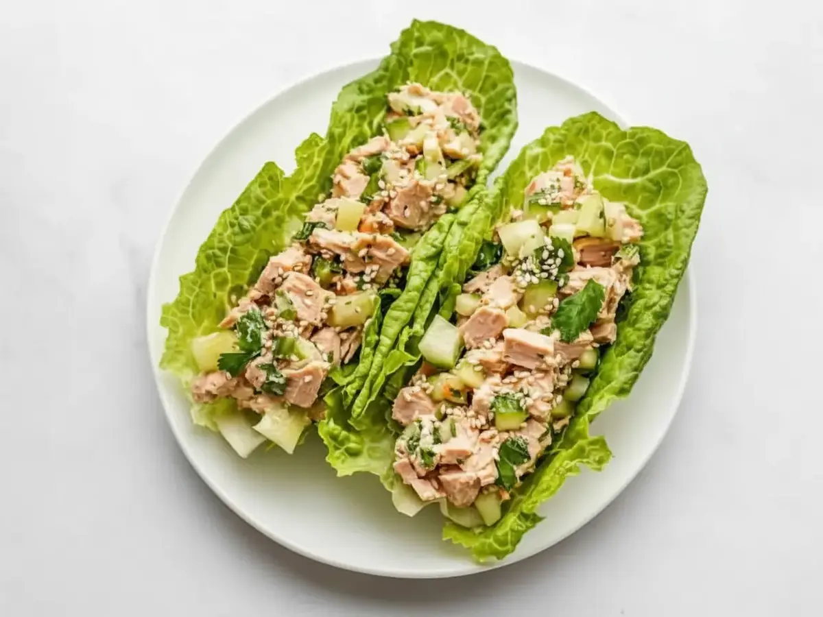 Tuna Salad Lettuce Wraps