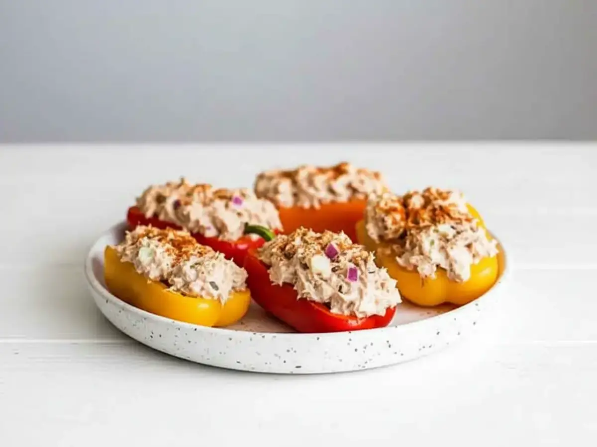 Tuna Salad Stuffed Mini Peppers