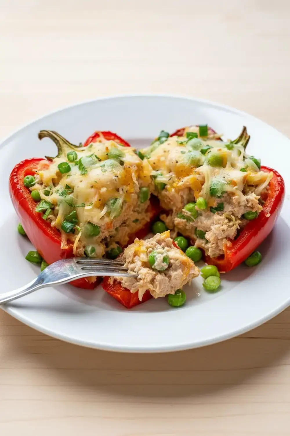 Tuna Stuffed Bell Peppers