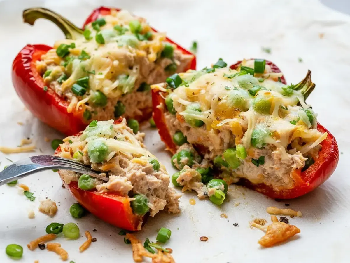 Tuna-Stuffed Bell Peppers
