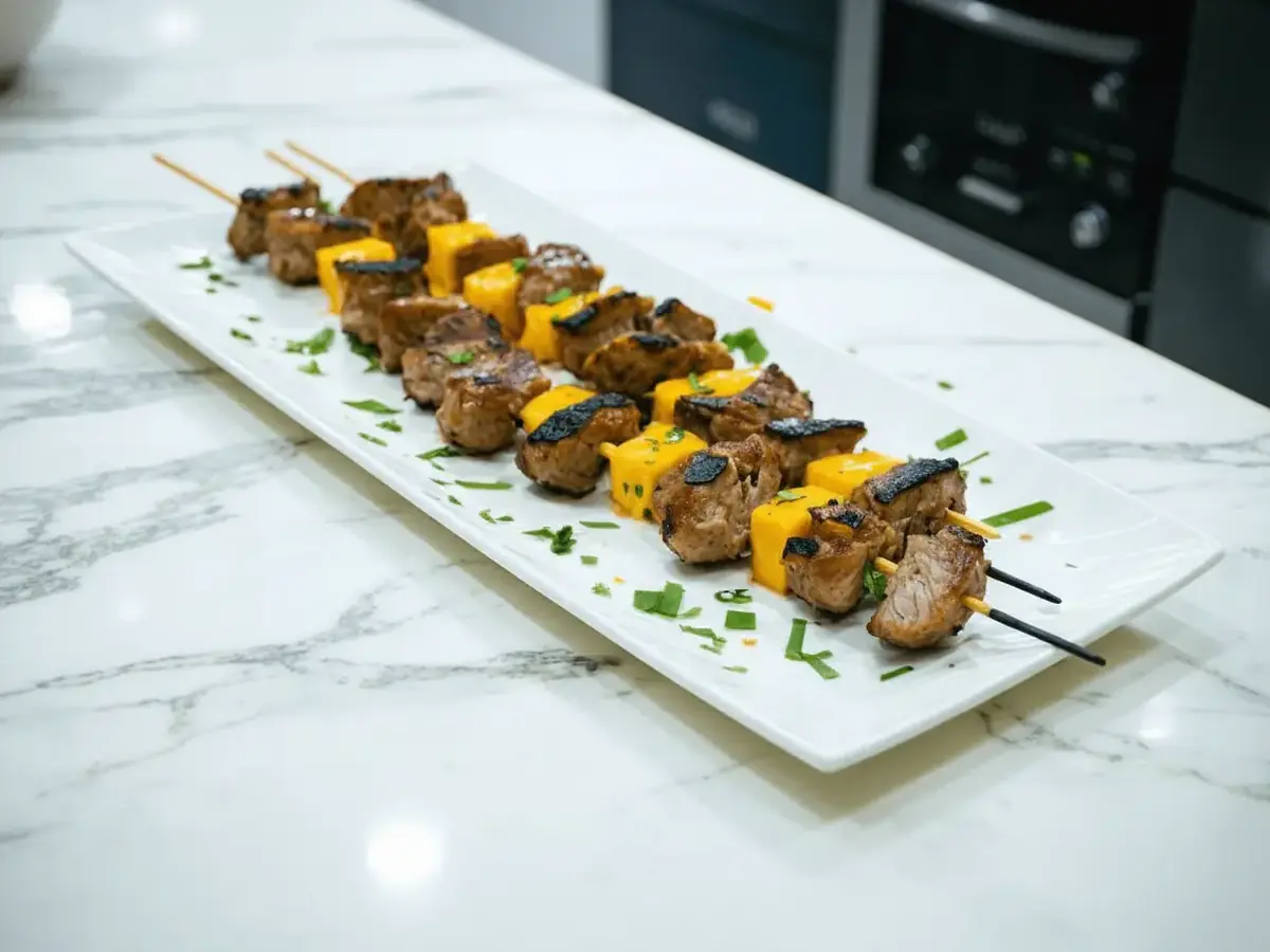 Turkey and Cheese Skewers